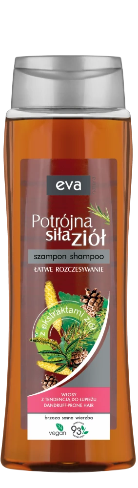 EVA NATURA POTRÓJNA SIŁA ZIÓŁ Szampon - brzoza, sosna, wierzba